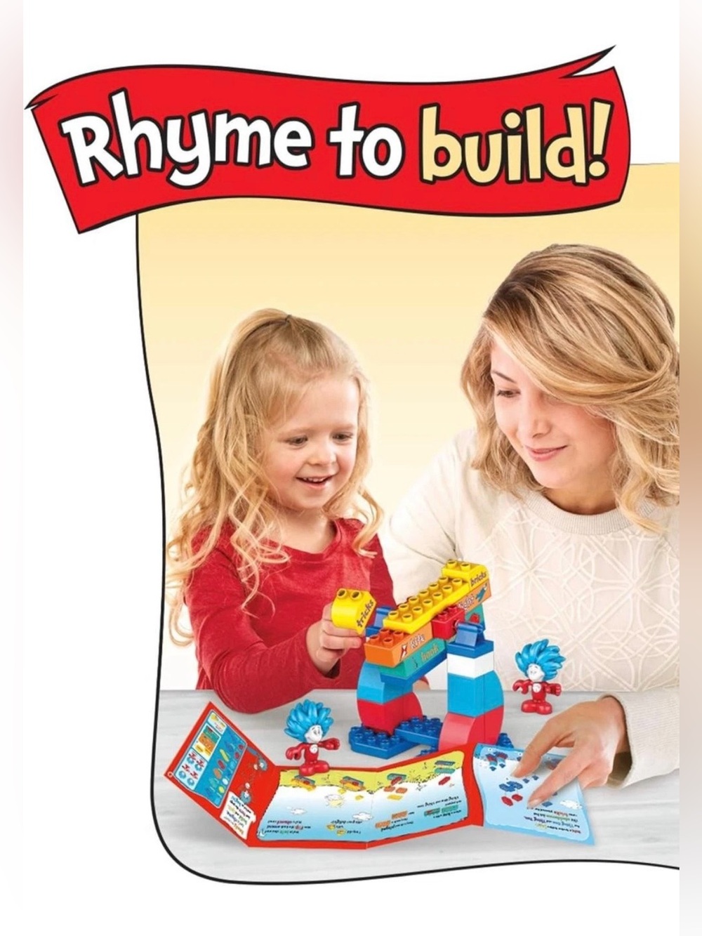 Dr. Seuss Mega Bloks Thing 1 & Thing 2 Tricks Building Set 29 Pieces - Picture 3 of 5